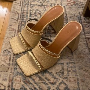 ASOS Nestle chain block heel mule